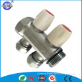 forged 2 way water brass manifold warm floor heating system